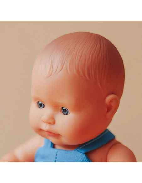 Muñeco bebé caucásico, de 21 cm