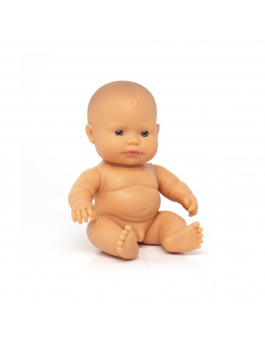 Muñeco bebé caucásico, de 21 cm