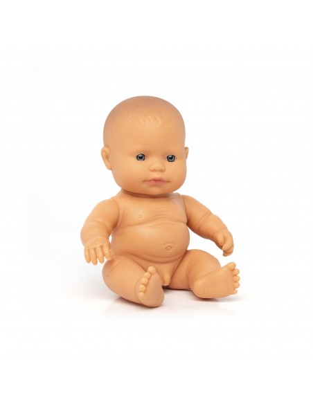 Muñeco bebé caucásico, de 21 cm