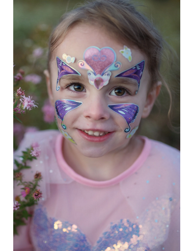 Stickers para la cara Hada mariposa