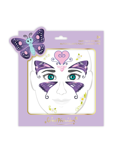 Stickers para la cara Hada mariposa