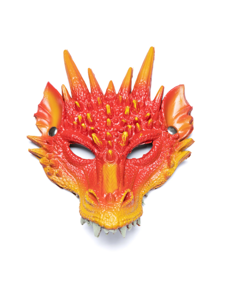 Máscara de dragón rojo