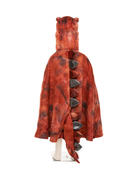 Capa de T-Rex Grandasaurus roja y negra con garras