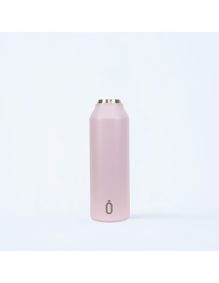 Botella térmica Mii color rosa empolvado, de 600 mL