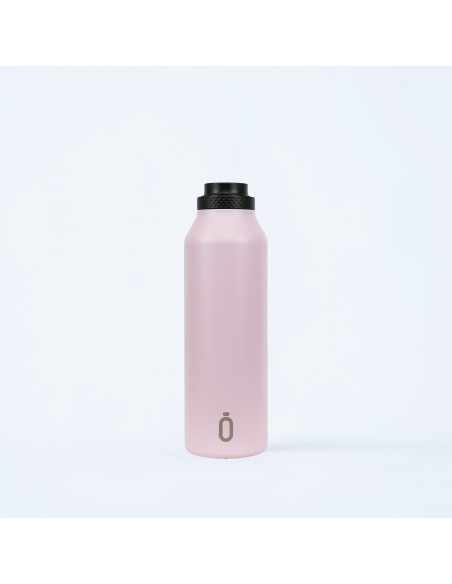 Botella térmica Mii color rosa empolvado, de 600 mL