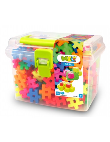 Bloques de construcción Meli Basic Neón, 250 piezas