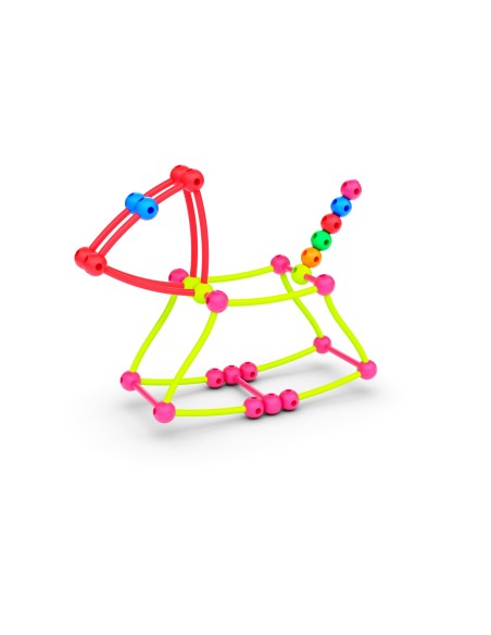 Bloques de construcción Meli Stik Neón, 150 piezas