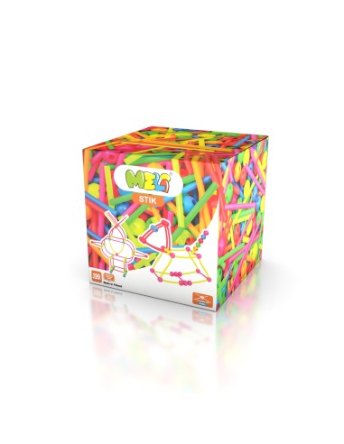 Bloques de construcción Meli Stik Neón, 150 piezas