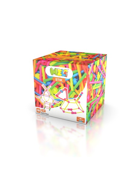 Bloques de construcción Meli Stik Neón, 150 piezas