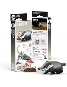 Eugy puzle 3D Tejón