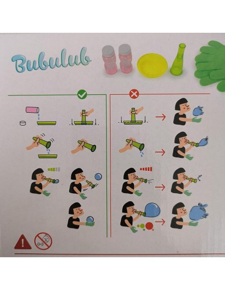 Kit de pompas de jabón resistentes