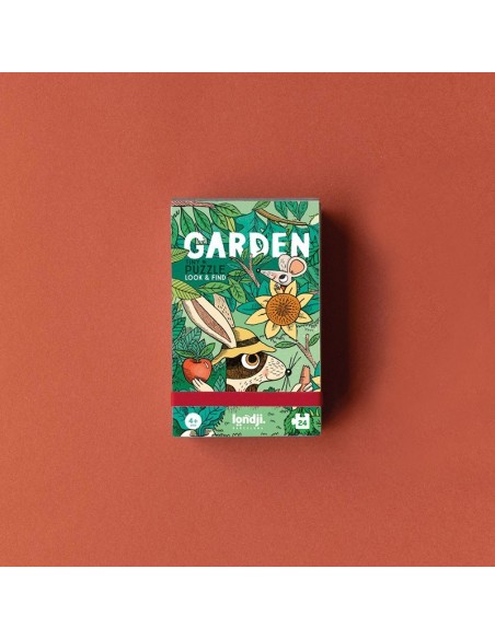 Tiny puzzle look & find Garden, de 24 piezas