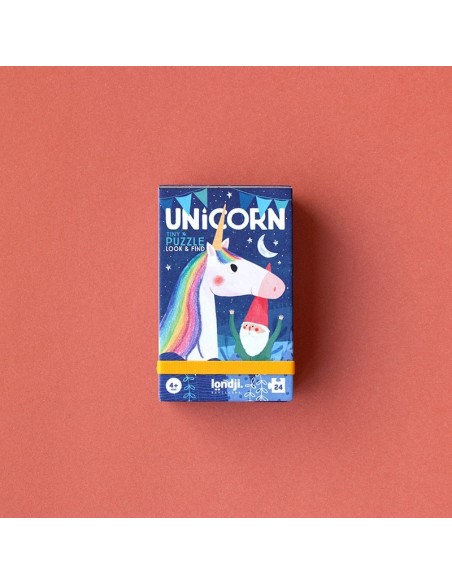 Tiny puzzle look & find Unicorn, de 24 piezas
