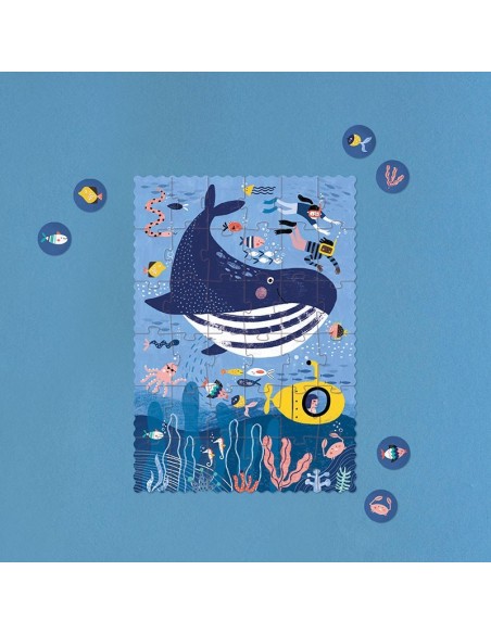 Tiny puzzle look & find Ocean, de 36 piezas