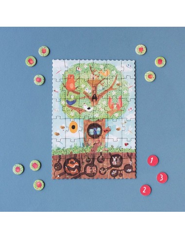 Tiny puzzle count & learn Pommier, de 36 piezas