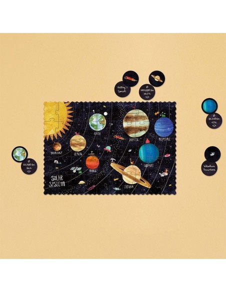 Tiny puzzle look & find Planets, de 50 piezas