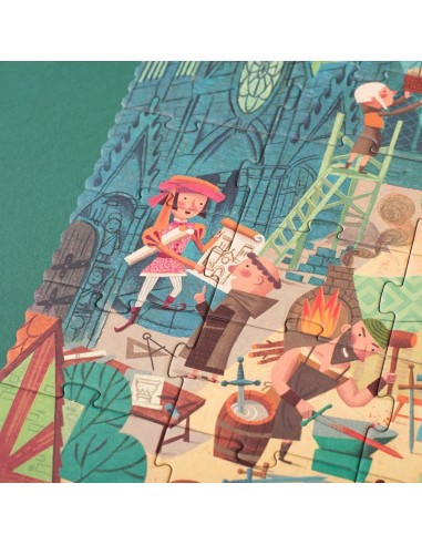 Puzle de observación Go to the Medieval times, de 100 piezas