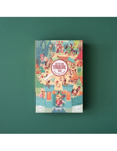 Puzle de observación Go to the Medieval times, de 100 piezas
