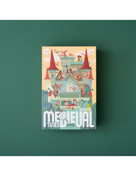 Puzle de observación Go to the Medieval times, de 100 piezas