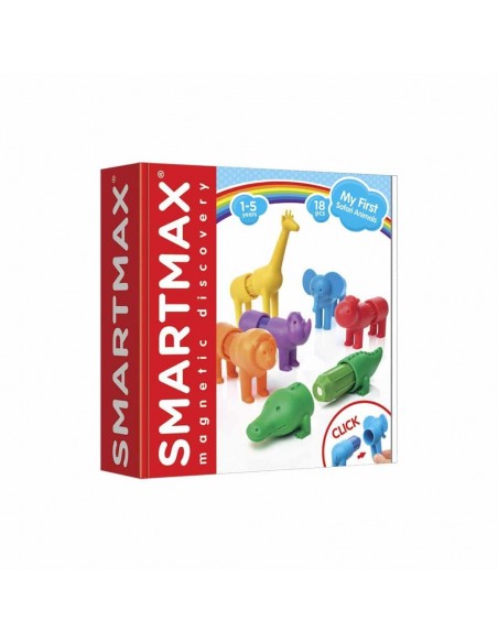 Juego de piezas magnéticas de construcción My first safari animals