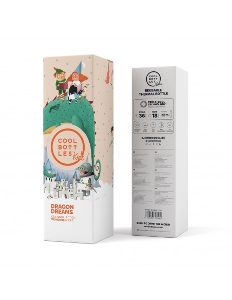 Botella térmica Kids Dragon dreams, de 350 mL