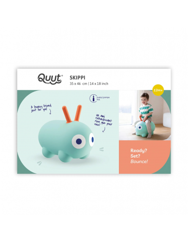 Hinchable saltarín Skippi, color verde