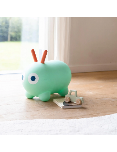 Hinchable saltarín Skippi, color verde