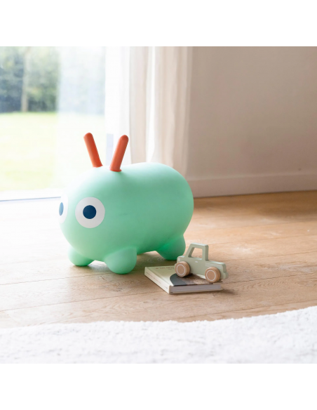 Hinchable saltarín Skippi, color verde