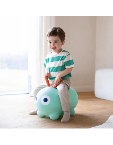 Hinchable saltarín Skippi, color verde