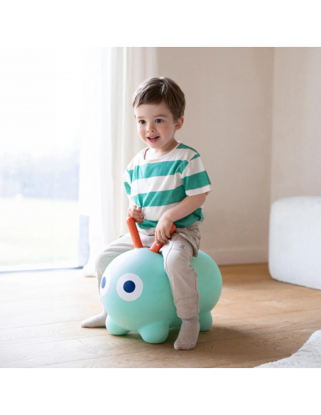 Hinchable saltarín Skippi, color verde