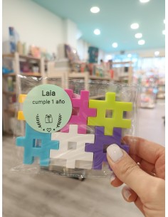 Bolsita con 6 piezas Meli Maxi y pegatinas