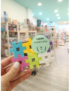 Bolsita con 6 piezas Meli Maxi y minilibro