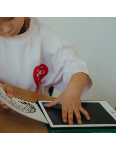 Tableta de dibujo y escritura portátil Kidydraw-Mini Animales del mundo