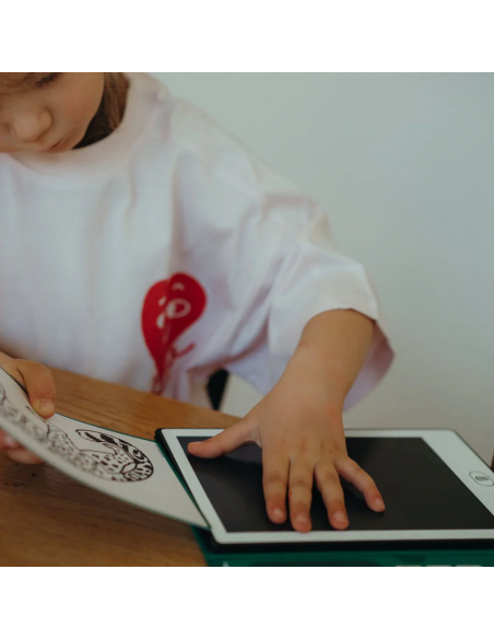 Tableta de dibujo y escritura portátil Kidydraw-Mini Animales del mundo