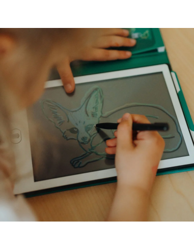 Tableta de dibujo y escritura portátil Kidydraw-Mini Animales del mundo