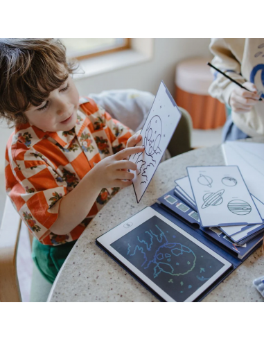 Tableta de dibujo y escritura portátil Kidydraw-Mini Galaxia