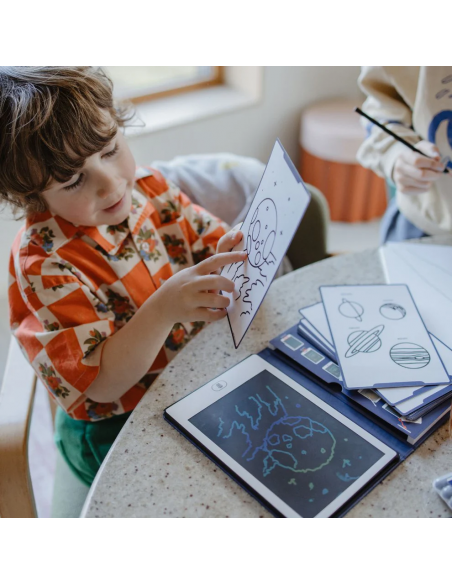 Tableta de dibujo y escritura portátil Kidydraw-Mini Galaxia