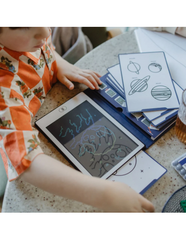 Tableta de dibujo y escritura portátil Kidydraw-Mini Galaxia