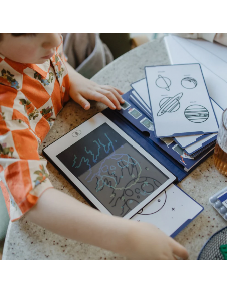 Tableta de dibujo y escritura portátil Kidydraw-Mini Galaxia
