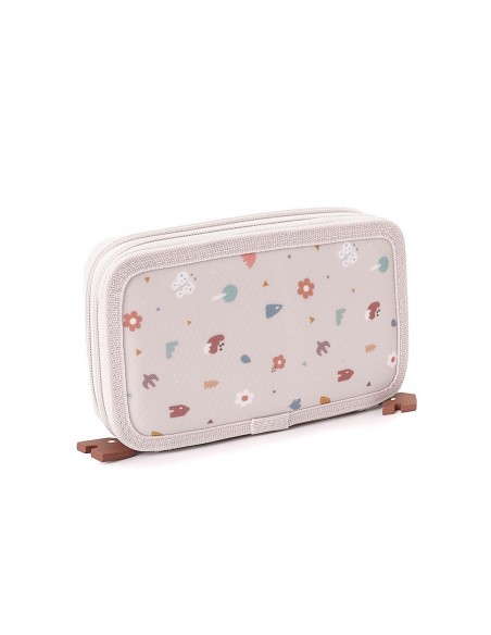 Estuche plumier doble Geometric nature