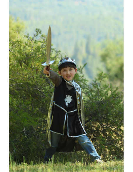 Disfraz de caballero, color plateado