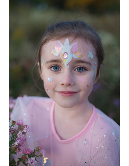 Stickers de cara Unicornio mágico