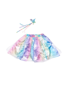 Conjunto de falda y varita unicornio mágico