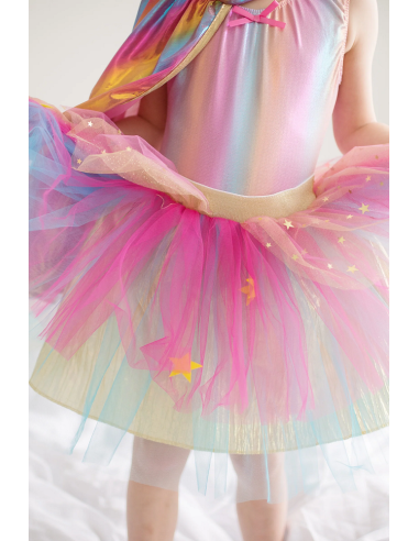 Conjunto de tutú, capa y máscara de superheroína