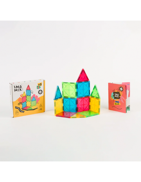 12 piezas magnéticas de construcción Imanix
