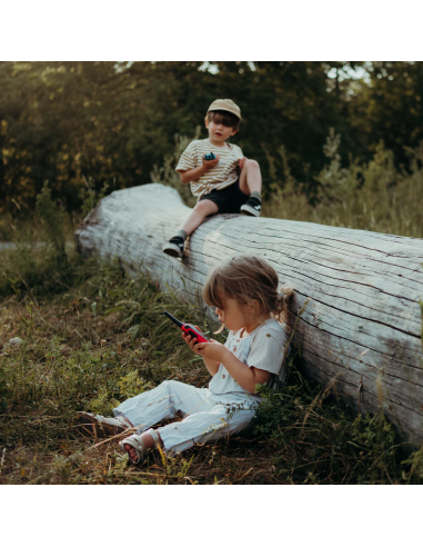 Walkie talkie Kidytalk, colores azul y rojo