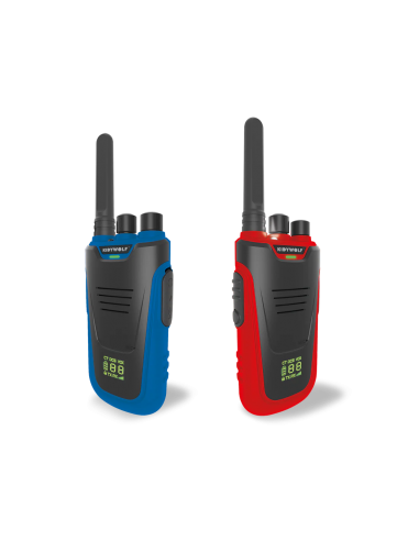Walkie talkie Kidytalk, colores azul y rojo