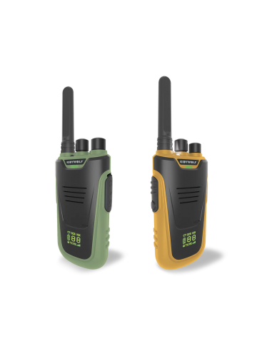 Walkie talkie Kidytalk, colores verde y naranja