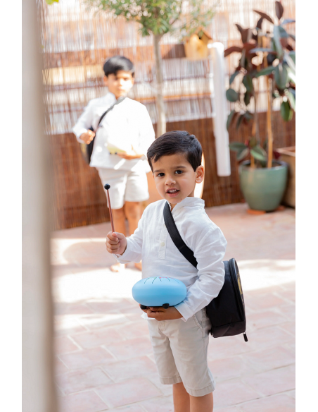 Tambor metálico de lengüetas Baby, de 8 notas, color Sky kite