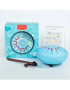 Tambor metálico de lengüetas Baby, de 8 notas, color Sky kite